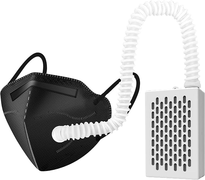 Electric Wearable Air Purifier Maskes,Air Supply,With HEPA Filter,for Dust Work,Painting, Machine Polishing, Welding