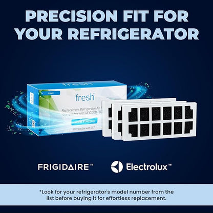 Mist Fresh Refrigerator Air Filter Replacement for GE Odor Filter Cafe Series, ODORFILTER, CFE29TSSS, 2-pack