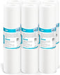 Membrane Solutions 5 Micron 10" x 2.5" Sediment Water Filter Replacement Cartridge for Any Water Filter 10 x 2.5 inch Whole House RO System, Compatible with GE FXUSC, AP110, WHKF-GD05-6 Pack