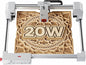 JL9 20W Laser Engraver and Cutter with Air Assist, Laser Engraving Machine for Wood Metal Acrylic Glass Stone, Powerful DIY CNC Laser Cutter 11.8" x 11.8" 20000mW Class1