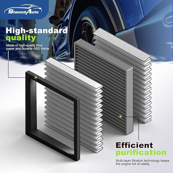 Engine & Cabin Air Filter for Hyundai Tucson 2016-2021, Kia Sportage 2017-2022 Air filter for Car Replacement 97133-D1000 CA12065 Automotive Accessories-2 Pack