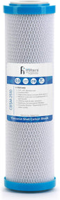 iFilters 0.5-Micron Carbon Block Water Filter – Coconut Shell CTO Drinking Water Filter Cartridge – 10-inch Replacement for Filtration Systems – Reduces Odors, Chlorine Taste – 2.5" x 10"