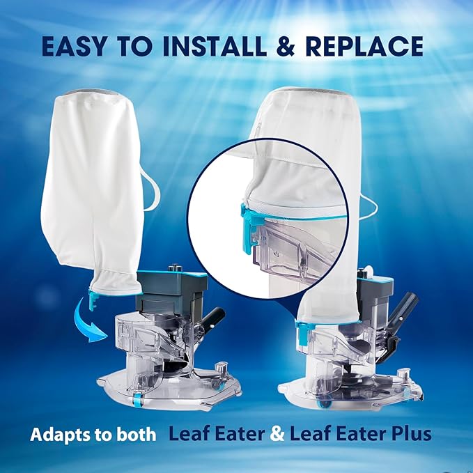 Premium Mesh Bag Replacement for PoolCent Handheld Cleaner——Leaf Eater/Leaf Eater Plus (50 Microns)