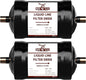 2 Pack Buck Single Flow Refrigerant Liquid Line Filter Drier 3/8" ODF Sweat BDML-083S - Compatible with CFC, HCFC, HFC - Straight Cool Air Conditioners (1-5 Tons)