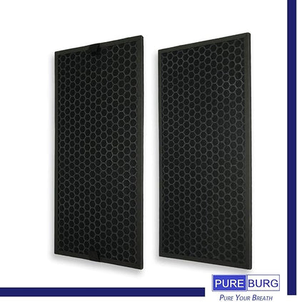 PUREBURG Replacement True HEPA Filter Kit Compatible with Rowenta INTENSE PURE Air Purifiers PU40XX Series PU4010 PU4015 PU4020 PU4025 Part # XD6074U0 XD6075 XD6070 XD6060 XD6065