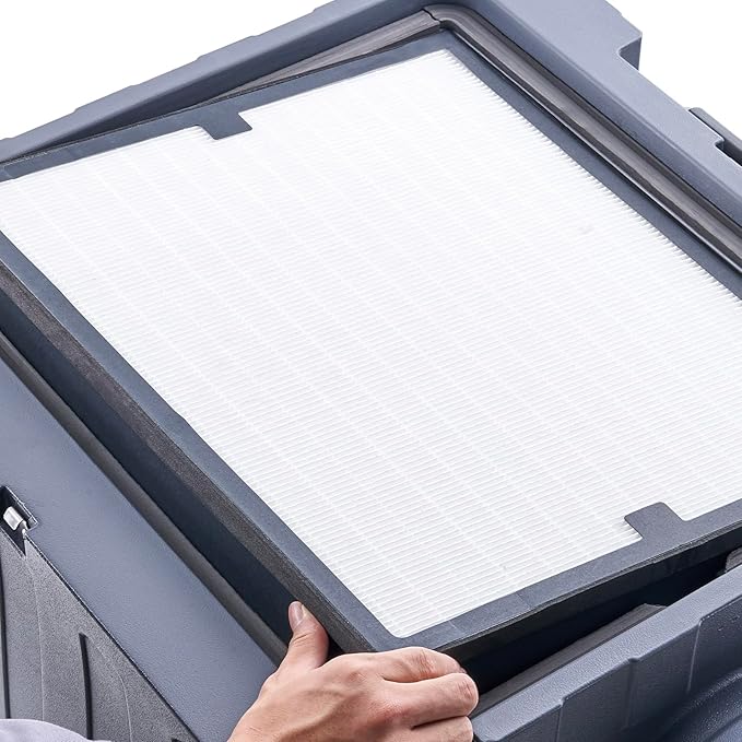 VEVOR HEPA Air Filter 16x19 inch, 3-Stage High-Efficiency Replacement Filter for Air Scrubbers & Purifiers, Compatible with BlueDri & VEVOR, Ideal for Water Damage Restoration, Air Purifiers