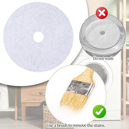 10 PCS Dryer Filter Replacement Circle, Portable Dryer Filter, Universal Dryers Lint Filtering Cloth for Various Brands Dryers