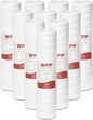 SimPure 20 x 4.5 Inch 5 Micron String Wound Sediment Water Filter Cartridge, Whole House Sediment Well Water Filter Replacement, Fits DB20P DB20P-3 (10 Pack)