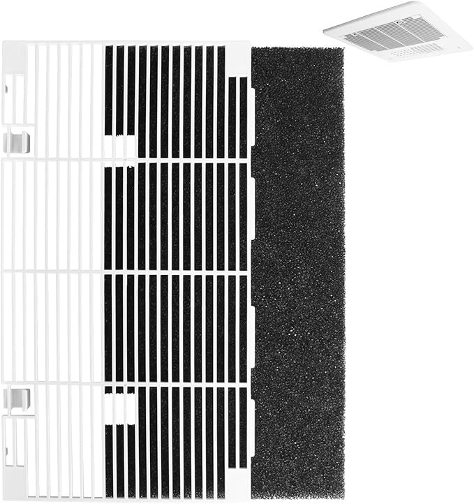 Dianrui 2 PCS RV for Dometic A/C Vent Cover Replacement, Duo-Therm Air Conditioner Grille Replacement for Dometic 3104928.019 with Air Filter pad RV Parts & Accessories