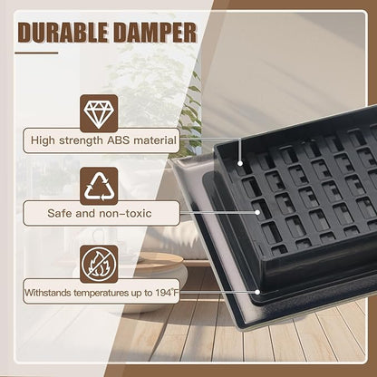 Bronze Color Floor Register Heavy Duty Walkable Steel Ease Adjust Air Vents 4X10 Inch Floor Vent Air Vents for Home