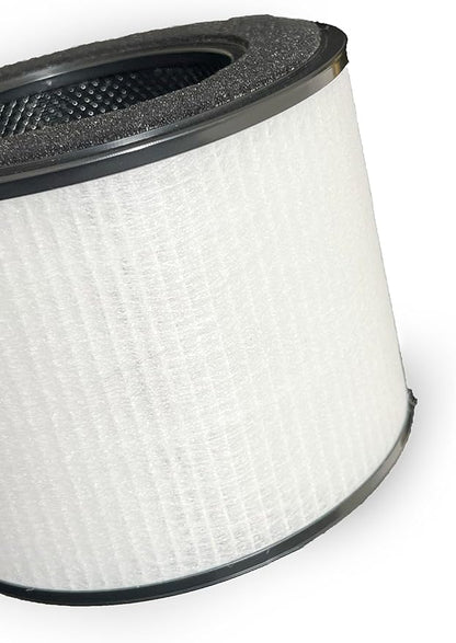 Nispira AS-FL206001-01 3-In-1 True HEPA Filter Replacement Compatible with Clarifion AerClear Air Purifier AS-AC207701-01 | Removes Smoke, Chemical VOCs, Odor | 1 Pack
