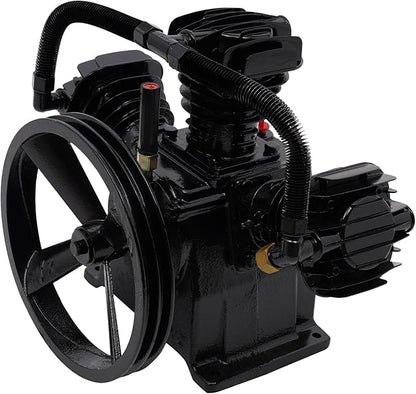 Air Compressor Pump Head, 12 CFM 3 Cylinder 4 HP Replacement Air Compressor Head Pump w/Head Unloaders &Air Filter Mufflers Low Energy Consumption