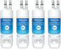 Waterdrop EDR1RXD1 Replacement for Filter 1, W10295370A, EDR1RXD1B, P8RFWB2L, P4RFWB, WD-F38, 46-9081, 46-9930 Refrigerator Water Filter, 4 Pack