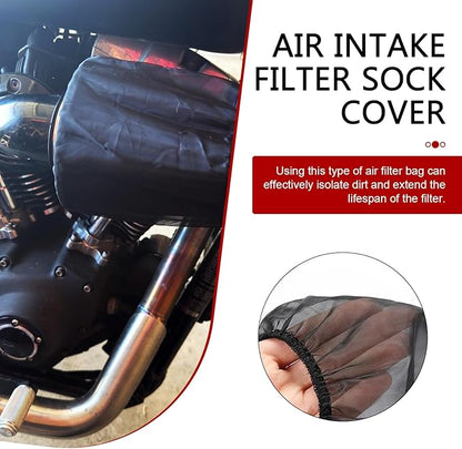 Car Cold Air Intake Filter Dustproof Cover, Universal Cone Protective Cover for High Air Intake Filters (Small)