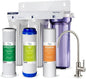 iSpring US31 Under Sink Water System, NSF Certified 3-Stage Water Filters, Reduces PFAS, Chloramine, Chlorine and More, Tankless Water Filter System with Faucet