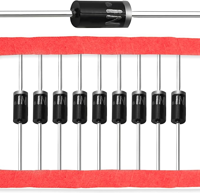 Chanzon 1N4007 Rectifier Diode 1A 1000V DO-41 (DO-204AL) Axial 4007 IN4007 1 Amp 1000 Volt Electronic Silicon Diodes (Pack of 100 Pieces)