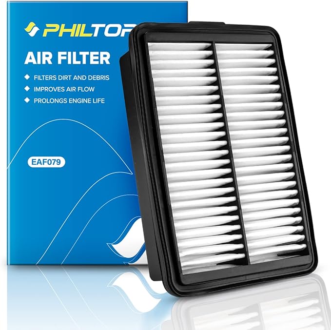 PHILTOP Engine Air Filter CA12057 Replacement for 2017-20 Elantra, 2018-20 Elantra GT, 2018-23 Kona, 2019-21 Veloster, 2020-24 Forte5, 2019-24 Forte, 2020-24 Soul