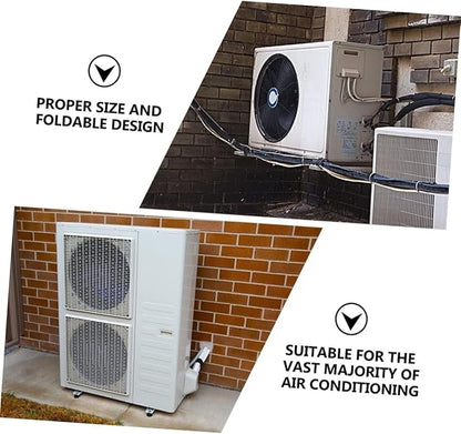 Happyyami Air Conditioner Hood Air Conditioner Cover Weatherproof Easy to Clean 100x80x41cm