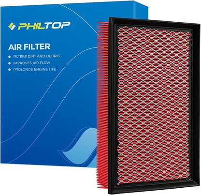 PHILTOP Upgraded Engine Air Filter, CA11876 Replacement for Volkswagen Tiguan, GTI, Golf, Jetta, Arteon and Audi A3, A3 Quattro, Q3, S3, TT Quattro, Increased Acceleration