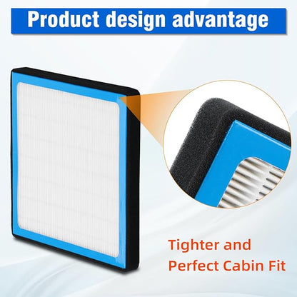 6040C Cabin Air Filter CF11183 with Nutshell Activated Carbon Compatible with Jeep Grand Cherokee 2011-2021 Dodge Duranco 2011-2023, Grand Cherokee WK 2022.
