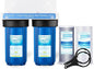 Geekpure 2 Stage Whole House Water Filter System with 10-Inch Blue Housing-1"Port