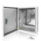 Electrical Box 16 x 12 x 6 Inch Indoor Outdoor Electrical Enclosure Box Steel Junction Box Wall Mounted Universal Electrical Project Box with Safety Locks and Mounting Plates