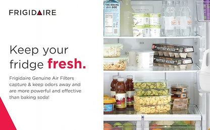 FRIGIDAIRE PAULTRA2 Pure Air Ultra II Refrigerator Air Filter with Carbon Technology to Absorb Food Odors, 3.8 Inch x 1.8 Inch, White