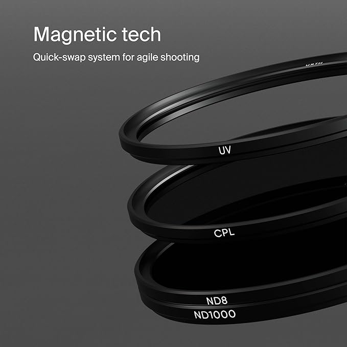 Urth 72mm 4-in-1 Magnetic Lens Filter Kit (Plus+) -UV, CPL, Neutral Density ND8, ND1000, Multi-Coated Optical Glass, Ultra-Slim Camera Lens Filters