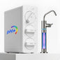 LCF 0.01μm Ultra-Filtration Under Sink Water Filter System, 3-Stage Alkaline Mineral pH+ Water Purifier, LED UV-C Ultrąviolët SUS304 Faucet, Reduces up to 99.9% of Baçtёria, Bad Taste & Chlorine