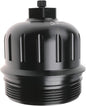 iFJF 134001 Fuel Filter Housing Cap Replacement for 2017-2024 GM Duramax 6.6L L5P Chevy Silverado/GMC Sierra 2500HD 3500HD Billet Aluminum with Drain Plug