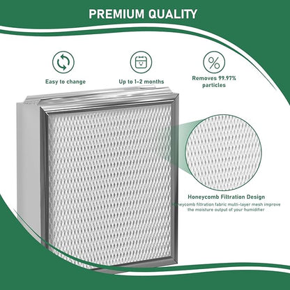 Carmerny 990-13 Humidifier Vapor Water Pad Filter Compatible with GeneralAire 990-13 G13 Humidifier Replacement Evaporator Pad Media Filter for Models 709 990 1040 1042 1137 SL16, GFI #7002, 3-Pack