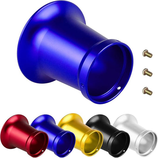50mm Carburetor Air Filter Trumpet Velocity Stack Funnel CNC Alloy Parts Fit for PE VM 21mm,24mm,26mm,28mm,30mm, for Honda Yamaha Kawasaki ATV Dirt Bike Carb Intake Wind Horn Cup. (blue)