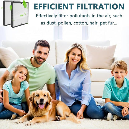 Hepa Filter Replacement Compatible with Vevor Air Scrubber ZHP2301-550/ BlueDri Air Shield 550 Scrubber Air Purifier, Protective Hepa Filters 2pcs