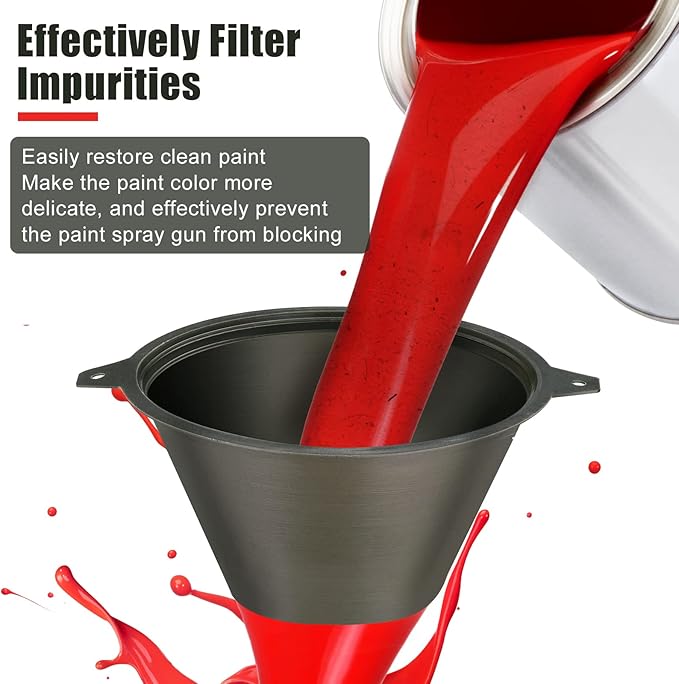30 Pcs Paint Filter 100 mm Plastic Paint Strainer with Fine Nylon Mesh Reusable Industrial Nylon Filter for Oil, Water Based Oil Paints Food Residue