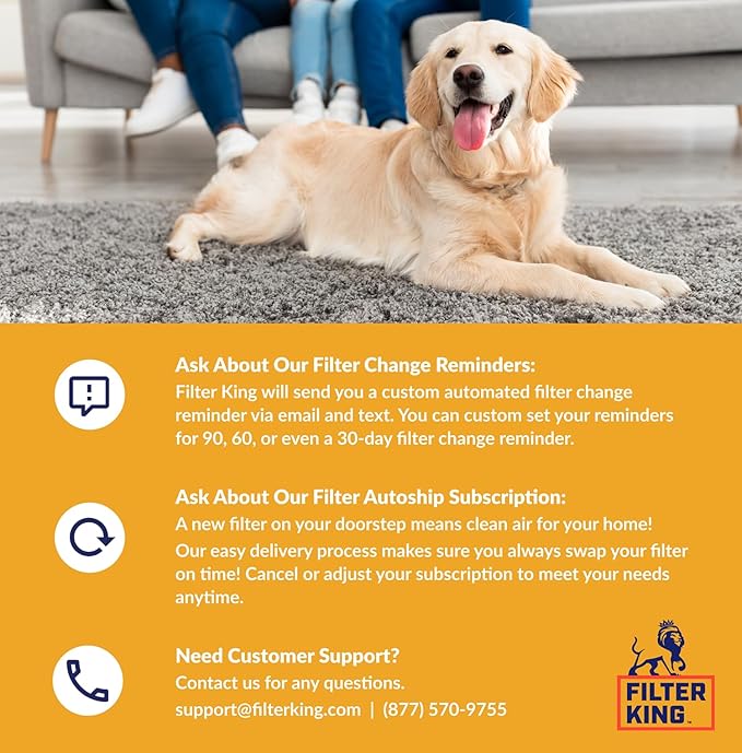 Filter King 8x19.5x1 Air Filter | 12-PACK | MERV 13 HVAC Pleated A/C Furnace Filters | MADE IN USA | Actual Size: 08 x 19.5 x .75"