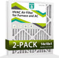 14x18x1 Air Filter MERV 8 (2-Pack), HVAC/Furnace AC Filter Replacement, Dust Defense–Comparable with MPR 600 & FPR 5 (Actual 13.75x17.75x0.75)