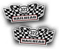 2X Engine Window Air Cleaner Sticker Decal, 322 Nailhead for Vintage Classic V8 Pro Street, Race or Muscle Car, Compatible with Buick - 5.5x2.25 inch