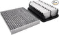 JTBU002-206 Cabin and Engine Air Filters for Kia Soul Engine Cabin Air Filter 2019 2018 2017 2016 2015 2014