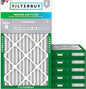 Filterbuy 12x20x2 Air Filter MERV 8 Essential Dust & Allergy Defense (6-Pack), Electrostatic Pleated HVAC AC Furnace Filters Replacement, Made in USA (Actual Size: 11.50 x 19.50 x 1.75)