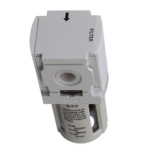 PneumaticPlus PPF2-N02B Miniature Compressed Air Particulate Filter 1/4" NPT - 5 Micron, Poly Bowl, Manual Drain, Bracket
