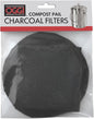 OGGI Set of 2 Charcoal Filters- Replacement Charcoal Filter for Countertop Compost Bin with Lid, Eco Friendly Products