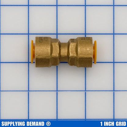 Supplying Demand SB1 1/2 Inch Quick Connect HVAC Brass Coupler Fitting