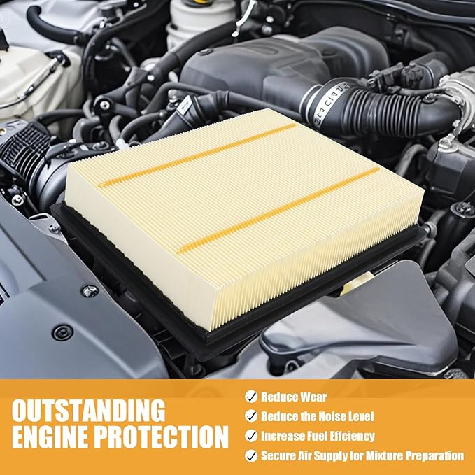 Engine Air Filter 7C3Z-9601-A Suitable for 2013-2018 Ford C-Max (2.0L) and for 2013-2020 Lincoln MKZ (2.0L) ，for 2019-2020 Ford SSV Plug-In Hybrid (2.0L)