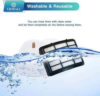 VIEWALL Replacement Filter for Shark NV360 NV352 NV356E ZU503AMZ CU500 CU520 NV350 NV351 NV352 NV355 NV357 NV358 NV366 NV370 NV380 NV391 UV440 Navigator Lift-Away Deluxe Upright Vacuum XHF350 XFF350