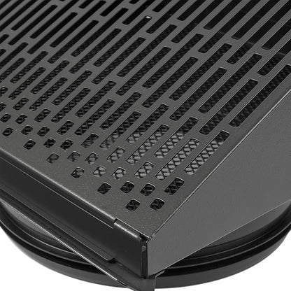 Vent Systems 8" Inch Exhaust Vent Cover with Rubber Gasket - Graphite Black Galvanized Steel - Robust and Weatherproof Outdoor Air Exhaust Box - Duct or Surface Mounting - Rain, Snow Protection