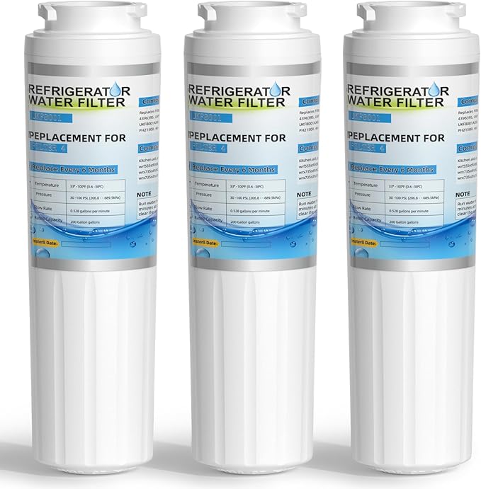 EDR4RXD1 UKF8001 Water Filter Replacement for Everydrop Filter 4,Whirlpool WRF555SDFZ WRF555SDFZ00 WRF555SDFZ08 WRF555SDFZ09 WRF535SWHZ04 WRX735SDHZ00 WRX735SDHZ03 WRX735SDBM02 WRX735SDBM03 and Maytag