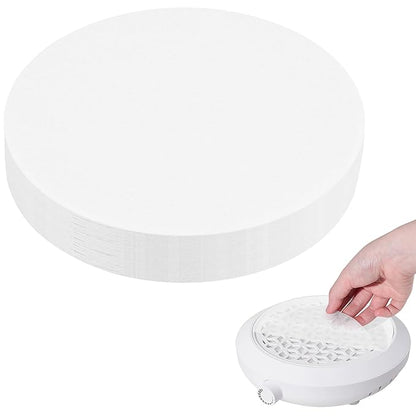 200 Sheets Nail Dust Collector Filter Paper Disposable Nail Dust Filters for Most of Nail Dust Collector Machine Nail Vacuum Dust Collector for Nail Salon Nail Supplies Accessories (new white)