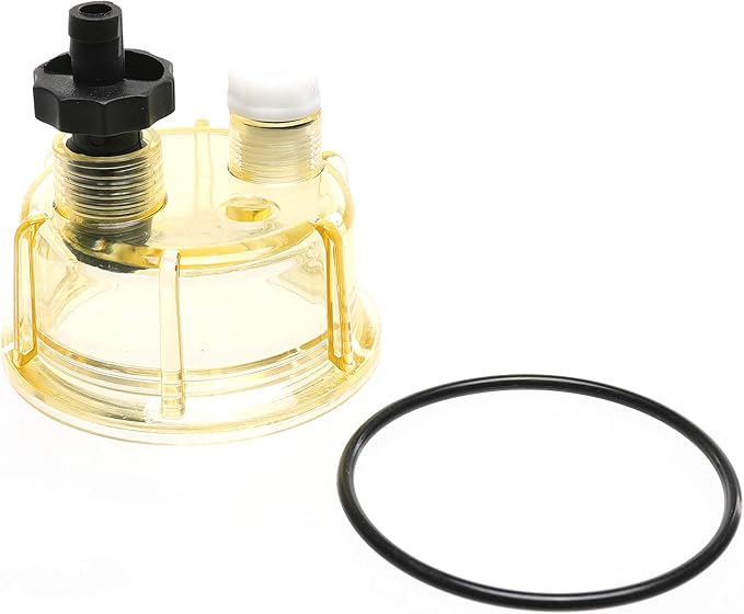 iFJF R12T Nylon Water Collection Bowl of Fuel Filter/Water Separator 120AT NPT ZG1/4-19 Replacement for Diesel Engine S3240 18-7947
