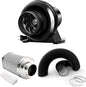 iPower 4 Inch 195 CFM Inline Fan Circulation Vent Blower, Air Carbon Filter and 8 Feet Aluminum 4 Layer Protection Ducting, Combo for Grow Tent, Greenhouse, Kitchen, Basement