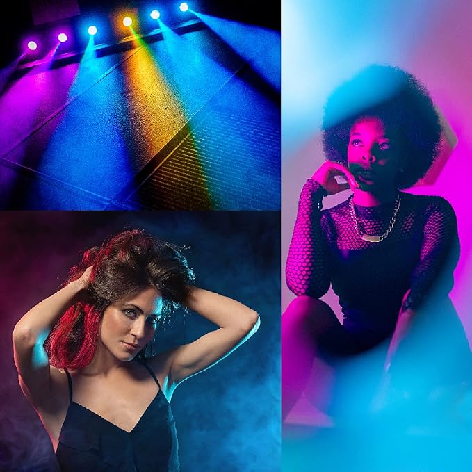 Sakolla 16 Pack Color Correction Gel Light Filter, Transparent Color Lighting Gel Filter Plastic Sheets, 8.5 x 11 Inches, 8 Colors